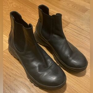 Padrone Made In Japan Chelsea Vibram Black Boots
